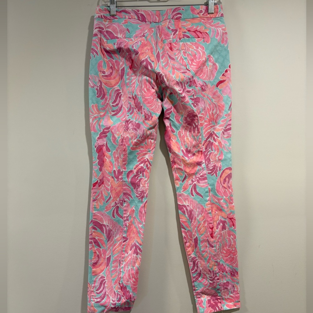 Lilly Pulitzer Love Birds Poolside Pink Resortwear
Cotton Ankle Pants - Size 6 - Picture 5 of 5